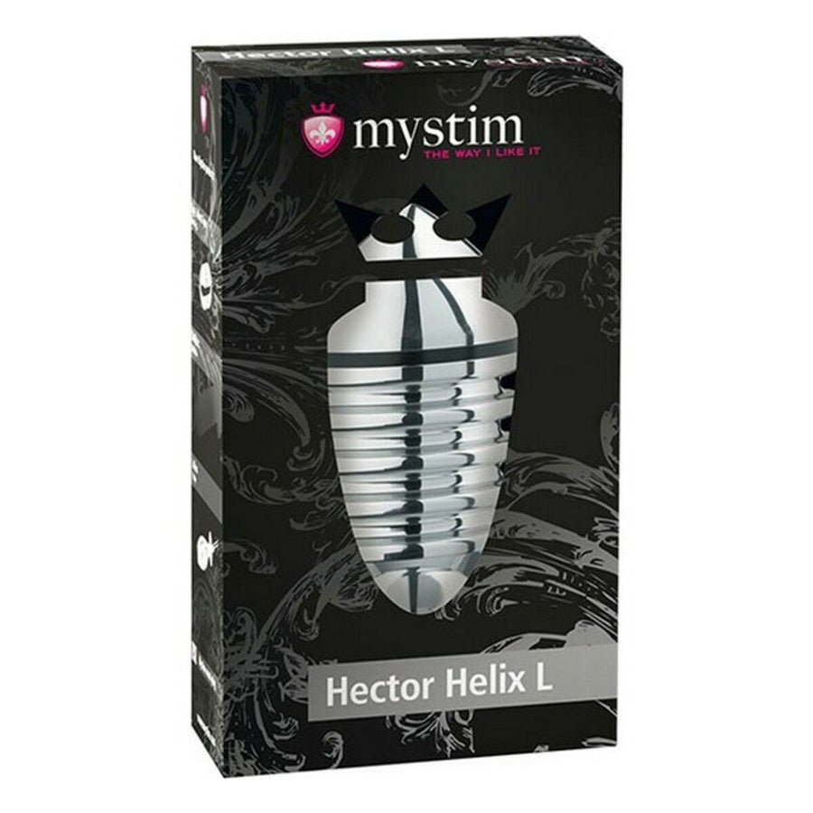 Hector Helix Butt Plug L Mystim Silver (ø 5 cm)