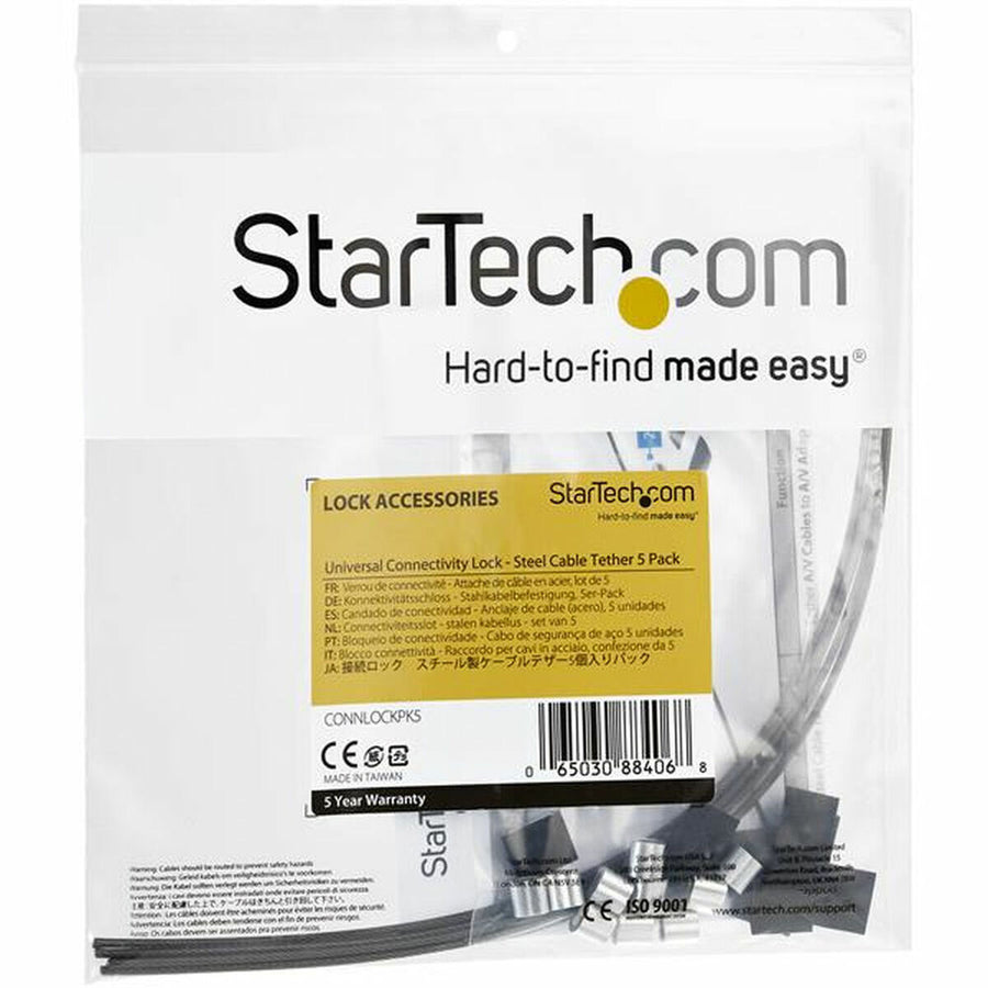 Cable de Seguridad Startech CONNLOCKPK5          5 uds