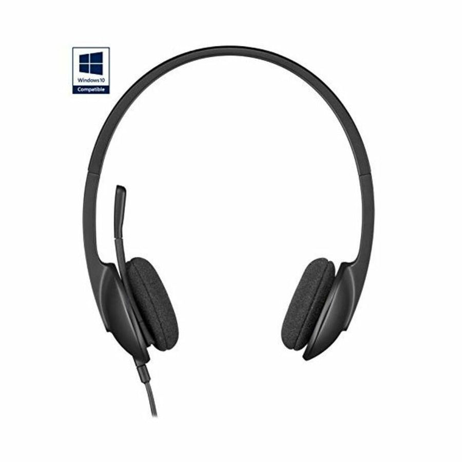 Auriculares con Micrófono Logitech 981-000475 USB 1,8 m Negro