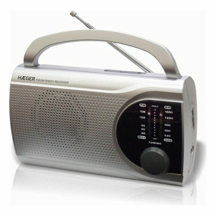 Radio AM/FM Haeger PR-BIB.004B Gris