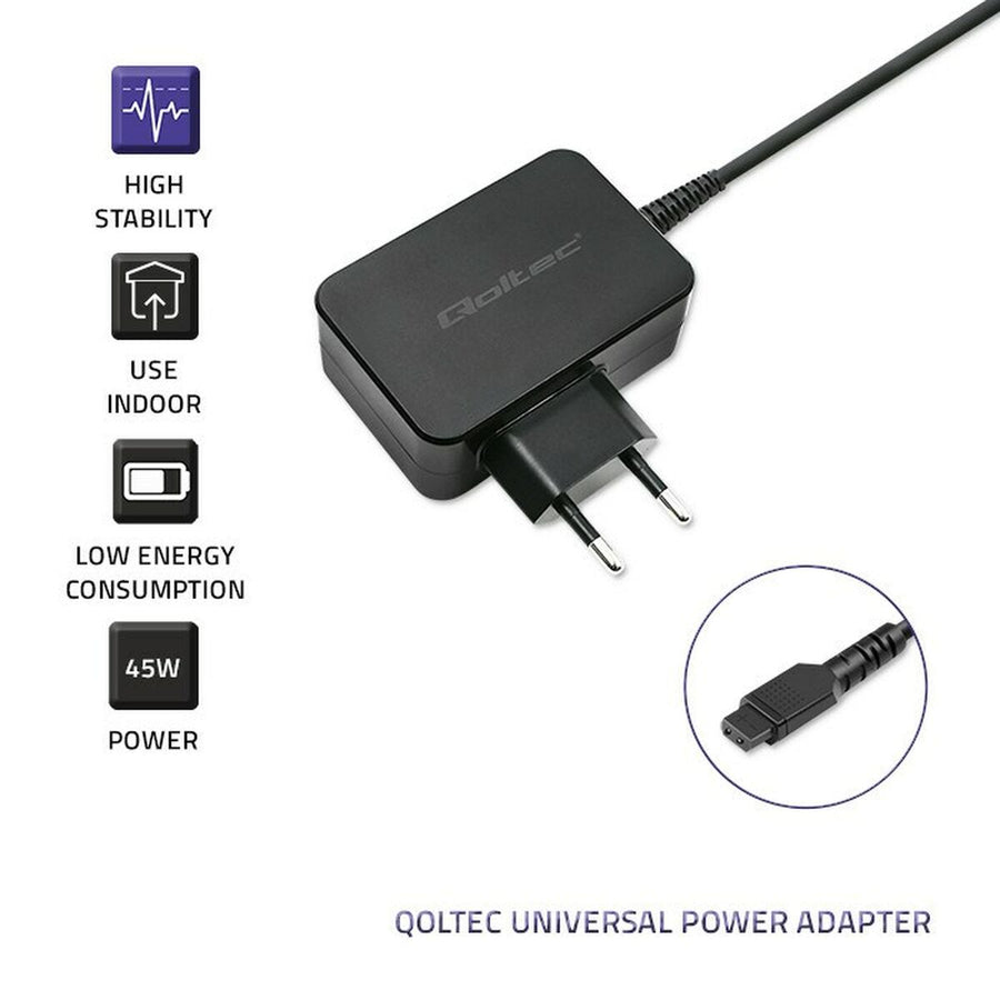 Laptop Charger Qoltec 51025 45 W