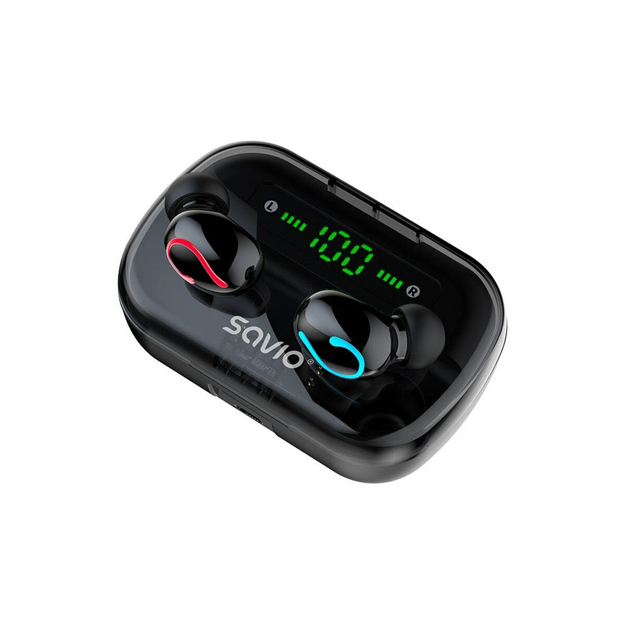 Auriculares in Ear Bluetooth Savio TWS-06 Negro