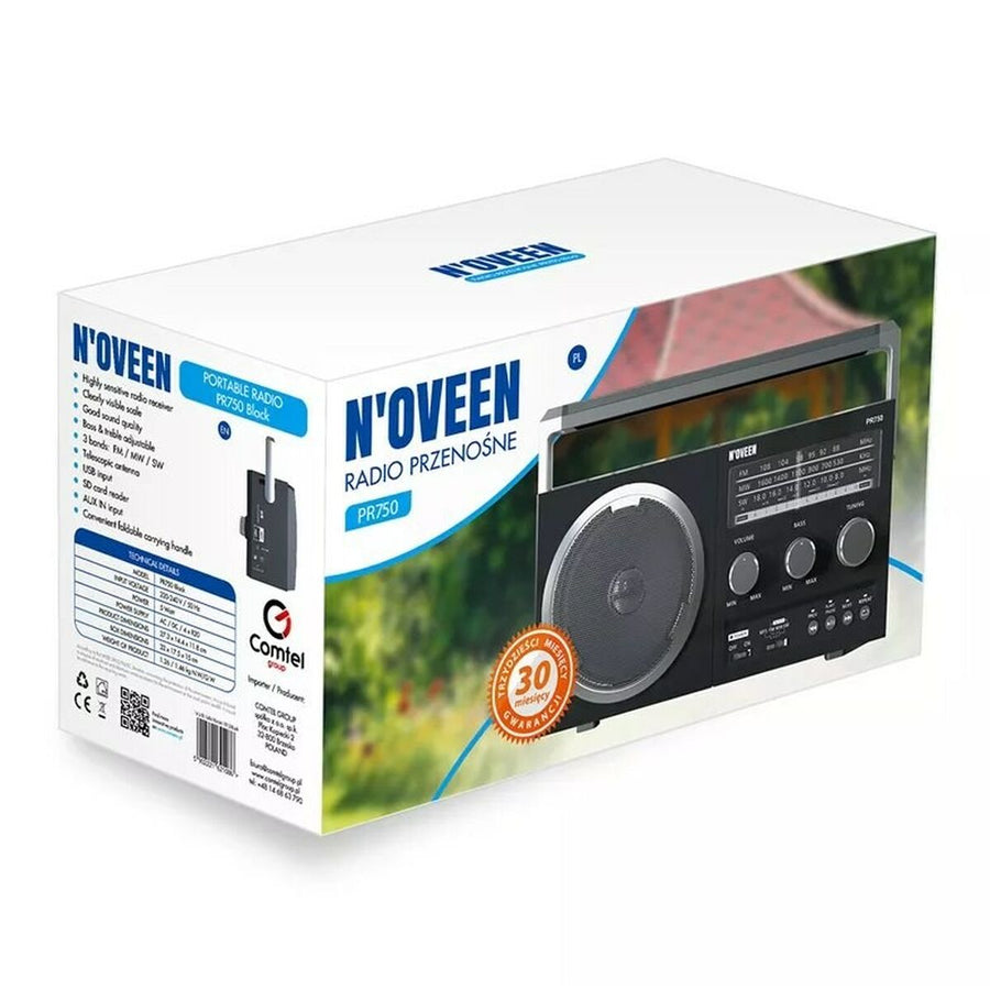 Radio N'oveen PR750 Negro