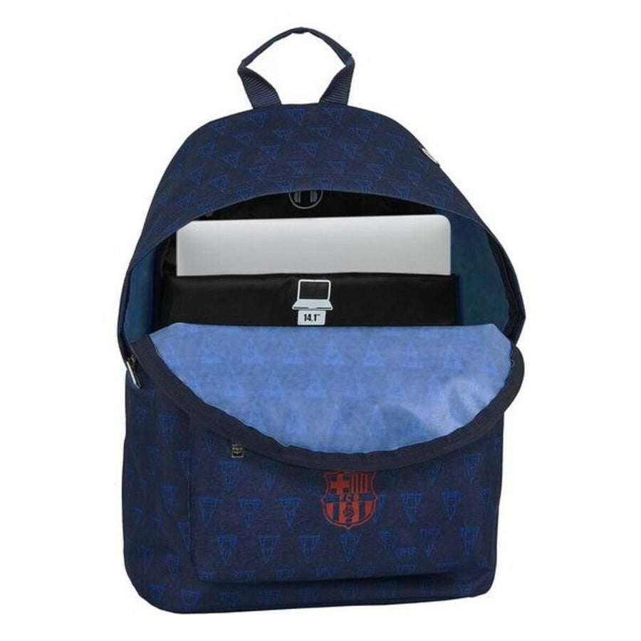 Mochila para Portátil F.C. Barcelona 14,1'' Azul marino 31 x 41 x 16 cm