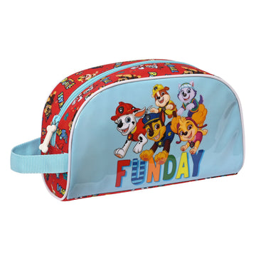 School Toilet Bag The Paw Patrol Funday Red Light Blue (26 x 16 x 9 cm)