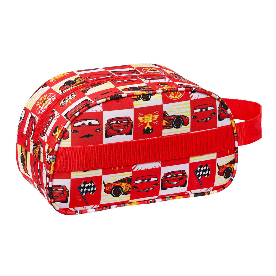 School Toilet Bag Cars Let's race Red White (26 x 15 x 12 cm)