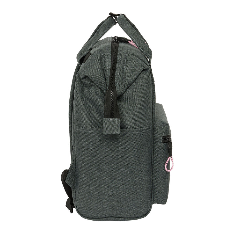 Mochila para Portátil Kappa Silver Pink Gris 27 x 40 x 19 cm