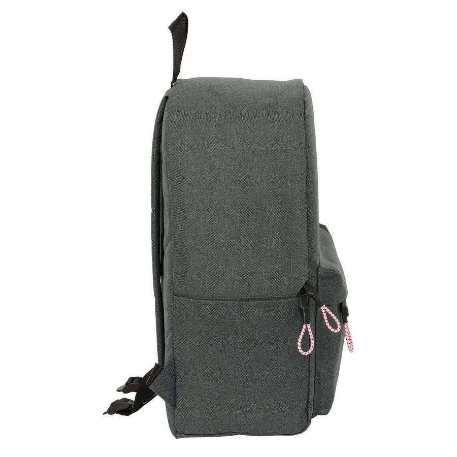 Laptop Backpack Kappa SIlver Pink Grey 31 x 40 x 16 cm