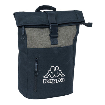 Mochila para Portátil Kappa Dark navy Gris Azul marino 28 x 42 x 13 cm