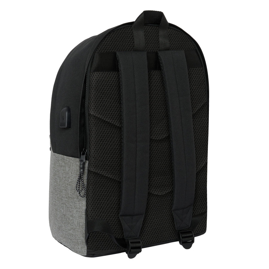 Mochila para Portátil Eckō Unltd. Rhino Negro Gris 31 x 44 x 18 cm