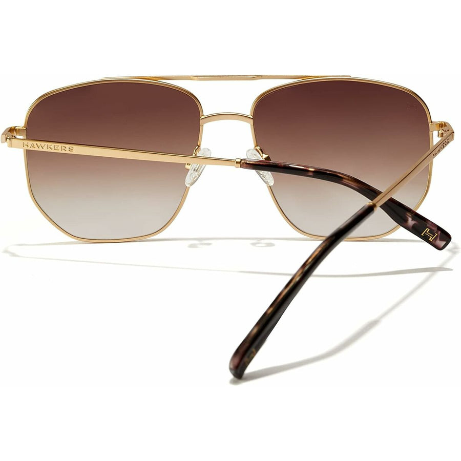 Unisex Sunglasses Hawkers Cad Ø 53 mm Golden Brown