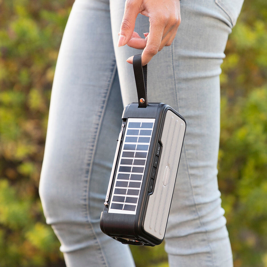 Wireless Speaker with Solar Charging and LED Torch Sunker InnovaGoods