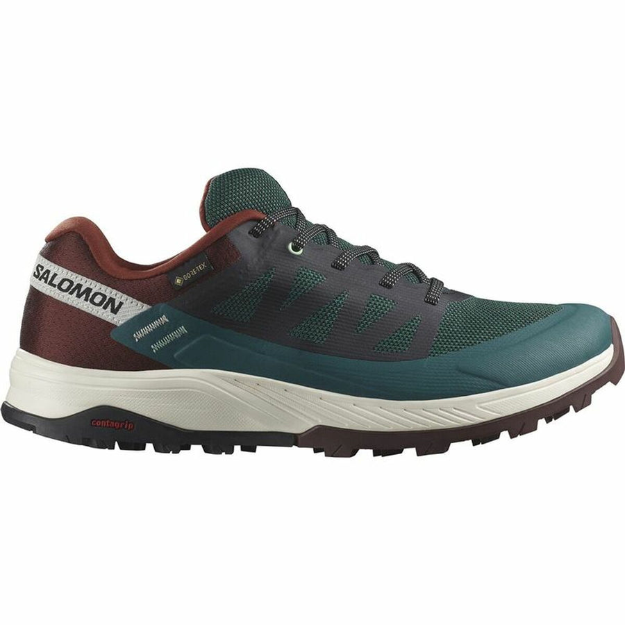 Zapatillas Deportivas Salomon Outrise GORE-TEX Montaña Burdeos Verde oscuro Hombre