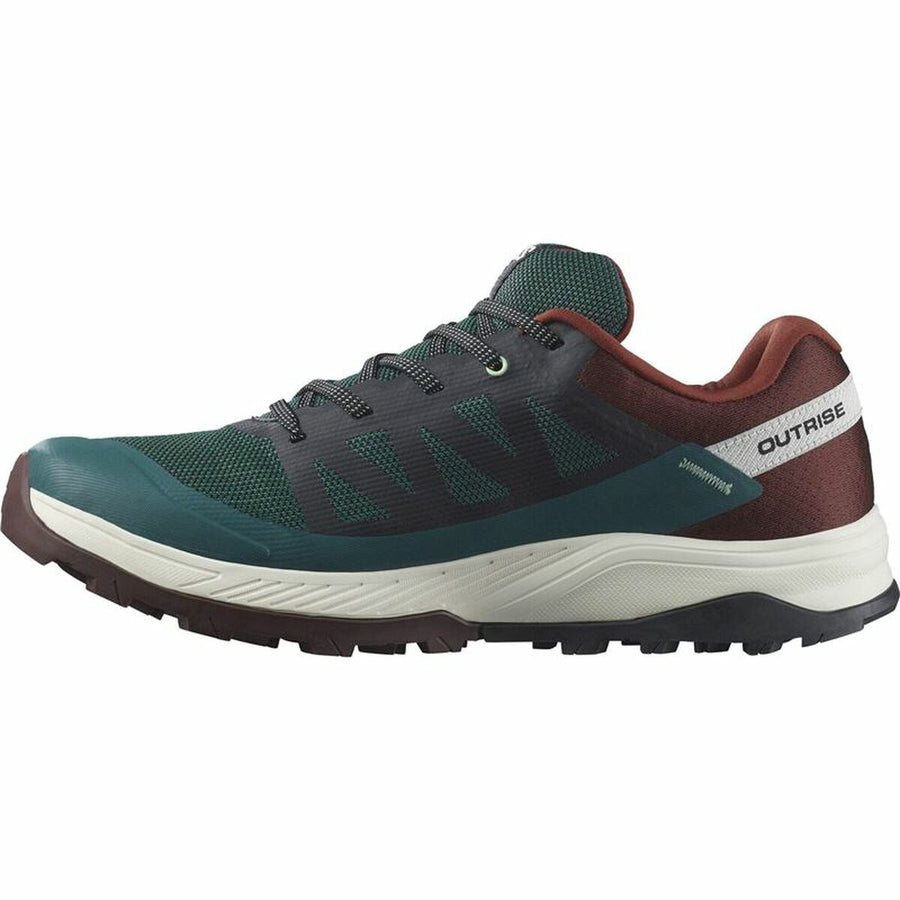 Zapatillas Deportivas Salomon Outrise GORE-TEX Montaña Burdeos Verde oscuro Hombre